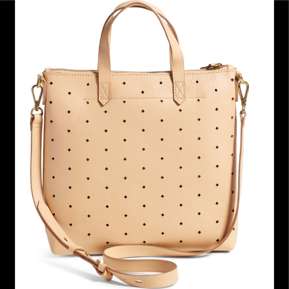Madewell Mini Transport Perforated Leather Bag